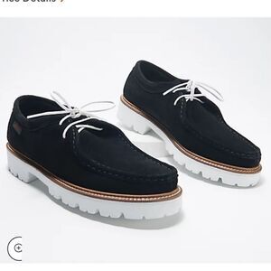 G.H. Bass Originals Lug Sole Moc Shoes - Wallace Suede, 8.5, NWOB